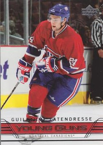 #221 Guillaume Latendresse - Montreal Canadiens - 2006-07 Upper Deck Hockey
