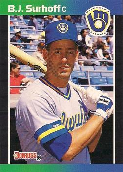 #221 B.J. Surhoff - Milwaukee Brewers - 1989 Donruss Baseball