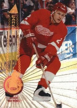 #221 Terry Carkner - Detroit Red Wings - 1994-95 Pinnacle Hockey - Rink Collection