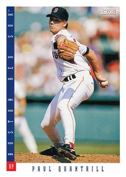 #221 Paul Quantrill - Boston Red Sox - 1993 Score Baseball