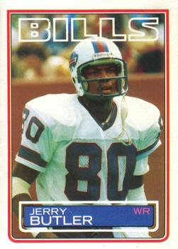 #221 Jerry Butler - Buffalo Bills - 1983 Topps Football