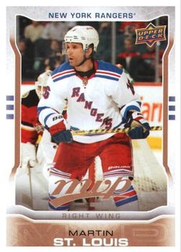 #221 Martin St. Louis - New York Rangers - 2014-15 Upper Deck MVP Hockey