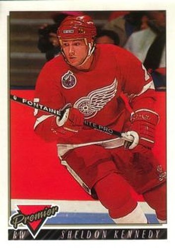 #221 Sheldon Kennedy - Detroit Red Wings - 1993-94 O-Pee-Chee Premier Hockey