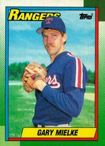 #221 Gary Mielke - Texas Rangers - 1990 Topps Baseball