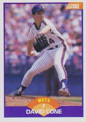 #221 David Cone - New York Mets - 1989 Score Baseball