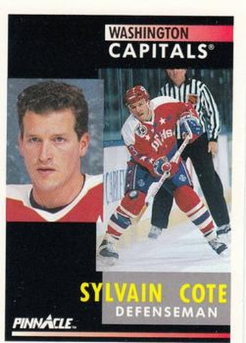 #221 Sylvain Cote - Washington Capitals - 1991-92 Pinnacle Hockey