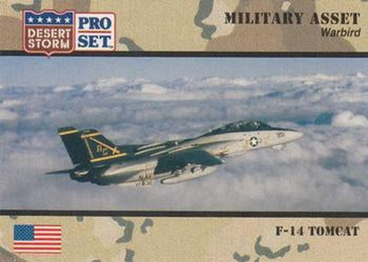 #221 F-14 Tomcat - 1991 Pro Set Desert Storm