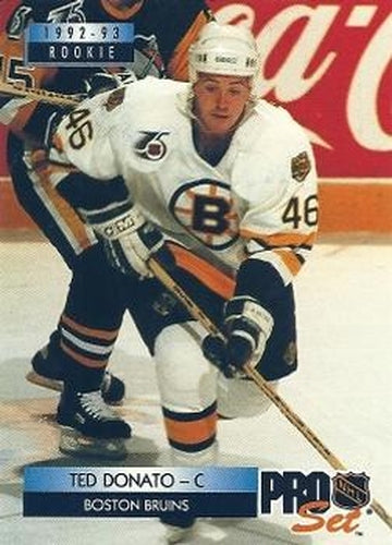 #221 Ted Donato - Boston Bruins - 1992-93 Pro Set Hockey