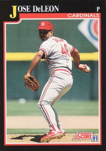 #221 Jose DeLeon - St. Louis Cardinals - 1991 Score Baseball