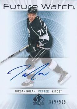 #221 Jordan Nolan - Los Angeles Kings - 2012-13 SP Authentic Hockey