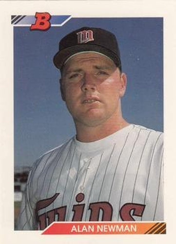 #221 Alan Newman - Minnesota Twins - 1992 Bowman Baseball