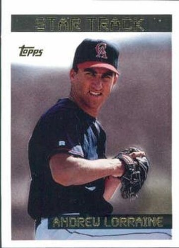 #221 Andrew Lorraine - California Angels - 1995 Topps Baseball