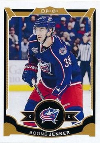 #221 Boone Jenner - Columbus Blue Jackets - 2015-16 O-Pee-Chee Hockey