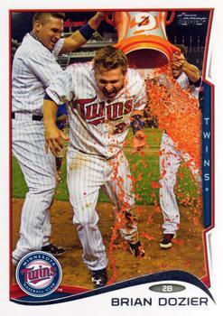 #221 Brian Dozier - Minnesota Twins - 2014 Topps Baseball