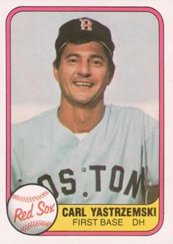 #221 Carl Yastrzemski - Boston Red Sox - 1981 Fleer Baseball