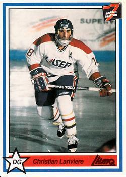 #221 Christian Lariviere - Saint-Hyacinthe Laser - 1990-91 7th Inning Sketch QMJHL Hockey