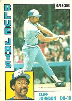 #221 Cliff Johnson - Toronto Blue Jays - 1984 O-Pee-Chee Baseball