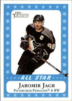 #221 Jaromir Jagr - Pittsburgh Penguins - 2000-01 Topps Heritage Hockey