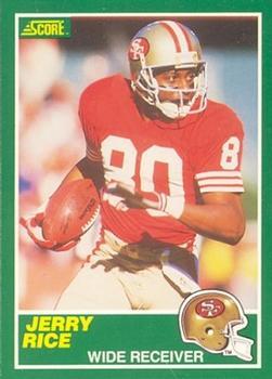 #221 Jerry Rice - San Francisco 49ers - 1989 Score Football