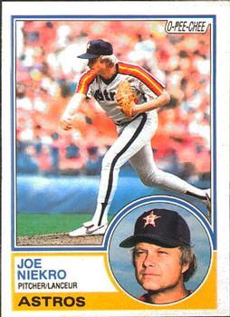 #221 Joe Niekro - Houston Astros - 1983 O-Pee-Chee Baseball