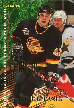 #221 Josef Beranek - Vancouver Canucks - 1994-95 Fleer Hockey