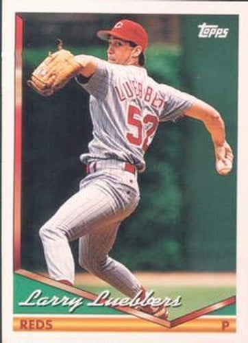 #221 Larry Luebbers - Cincinnati Reds - 1994 Topps Baseball