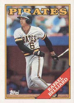 #221 Rafael Belliard - Pittsburgh Pirates - 1988 Topps Baseball