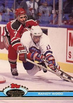 #221 Randy Wood - New York Islanders - 1991-92 Stadium Club Hockey