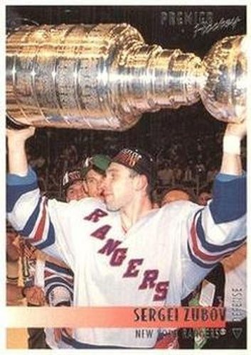 #221 Sergei Zubov - New York Rangers - 1994-95 Topps Premier Hockey