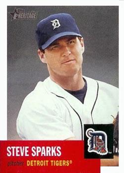 #221 Steve Sparks - Detroit Tigers - 2002 Topps Heritage Baseball