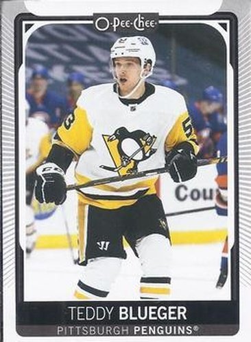 #221 Teddy Blueger - Pittsburgh Penguins - 2021-22 O-Pee-Chee Hockey