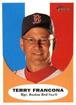 #221 Terry Francona - Boston Red Sox - 2010 Topps Heritage Baseball