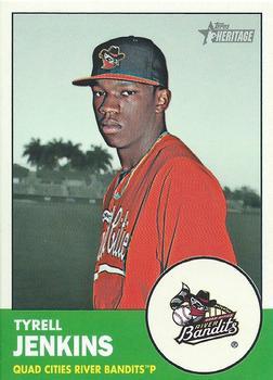 #221 Tyrell Jenkins - Quad Cities River Bandits - 2012 Topps Heritage Minor League Baseball