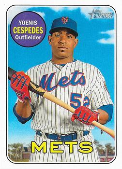 #221 Yoenis Cespedes - New York Mets - 2018 Topps Heritage Baseball