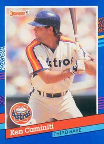 #221 Ken Caminiti - Houston Astros - 1991 Donruss Baseball