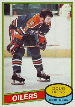#221 Doug Hicks - Edmonton Oilers - 1980-81 O-Pee-Chee Hockey