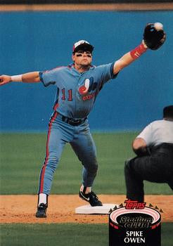 #221 Spike Owen - Montreal Expos - 1992 Stadium Club Baseball