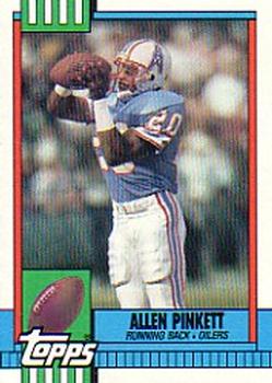 #221 Allen Pinkett - Houston Oilers - 1990 Topps Football