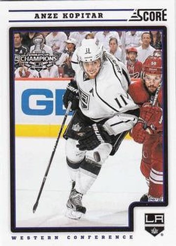 #221 Anze Kopitar - Los Angeles Kings - 2012-13 Score Hockey