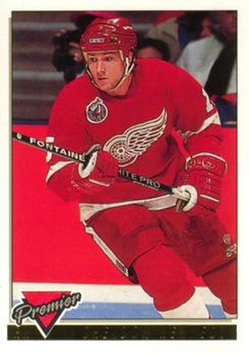 #221 Sheldon Kennedy - Detroit Red Wings - 1993-94 O-Pee-Chee Premier Hockey - Gold