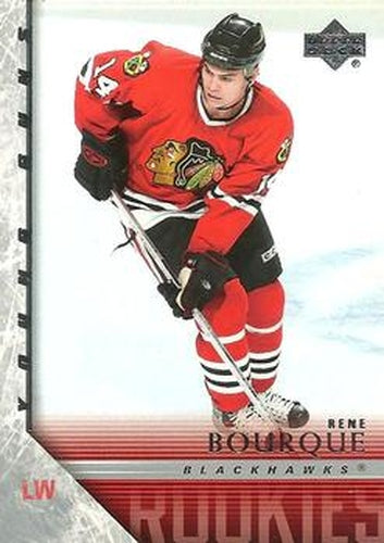 #221 Rene Bourque - Chicago Blackhawks - 2005-06 Upper Deck Hockey
