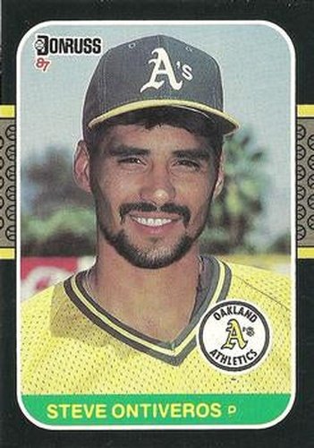 #221 Steve Ontiveros - Oakland Athletics - 1987 Donruss Baseball