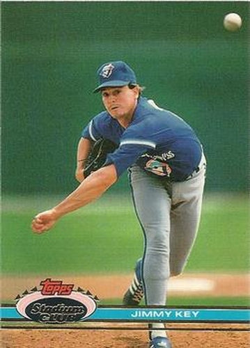 #221 Jimmy Key - Toronto Blue Jays - 1991 Stadium Club Baseball