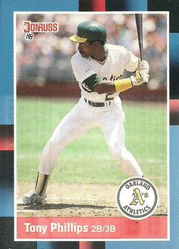 #221 Tony Phillips - Oakland Athletics - 1988 Donruss Baseball