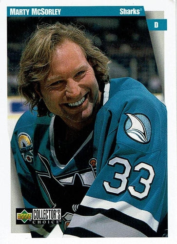 #221 Marty McSorley - San Jose Sharks - 1997-98 Collector's Choice Hockey