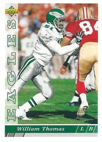 #221 William Thomas - Philadelphia Eagles - 1993 Upper Deck Football