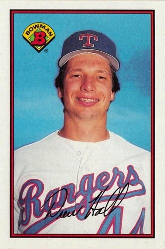 #221 Drew Hall - Texas Rangers - 1989 Bowman Baseball