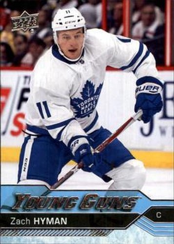 #222 Zach Hyman - Toronto Maple Leafs - 2016-17 Upper Deck Hockey
