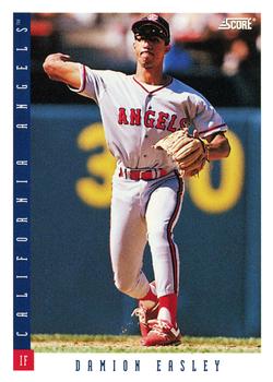 #222 Damion Easley - California Angels - 1993 Score Baseball