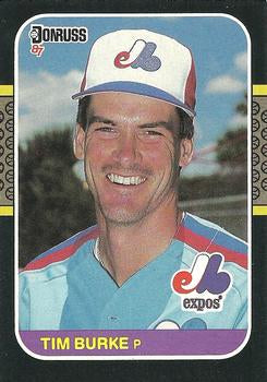 #222 Tim Burke - Montreal Expos - 1987 Donruss Baseball